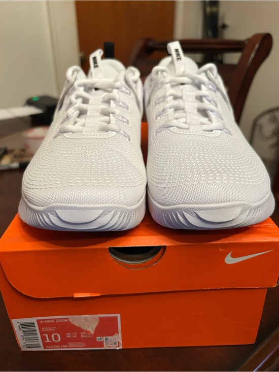 Nike Shoes - Nike White Women's Knit Lace-Up Sneakers